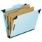 Pendaflex Hanging Classification Folders with Dividers Letter Size 2 Dividers 2/5-Cut Tab Blue